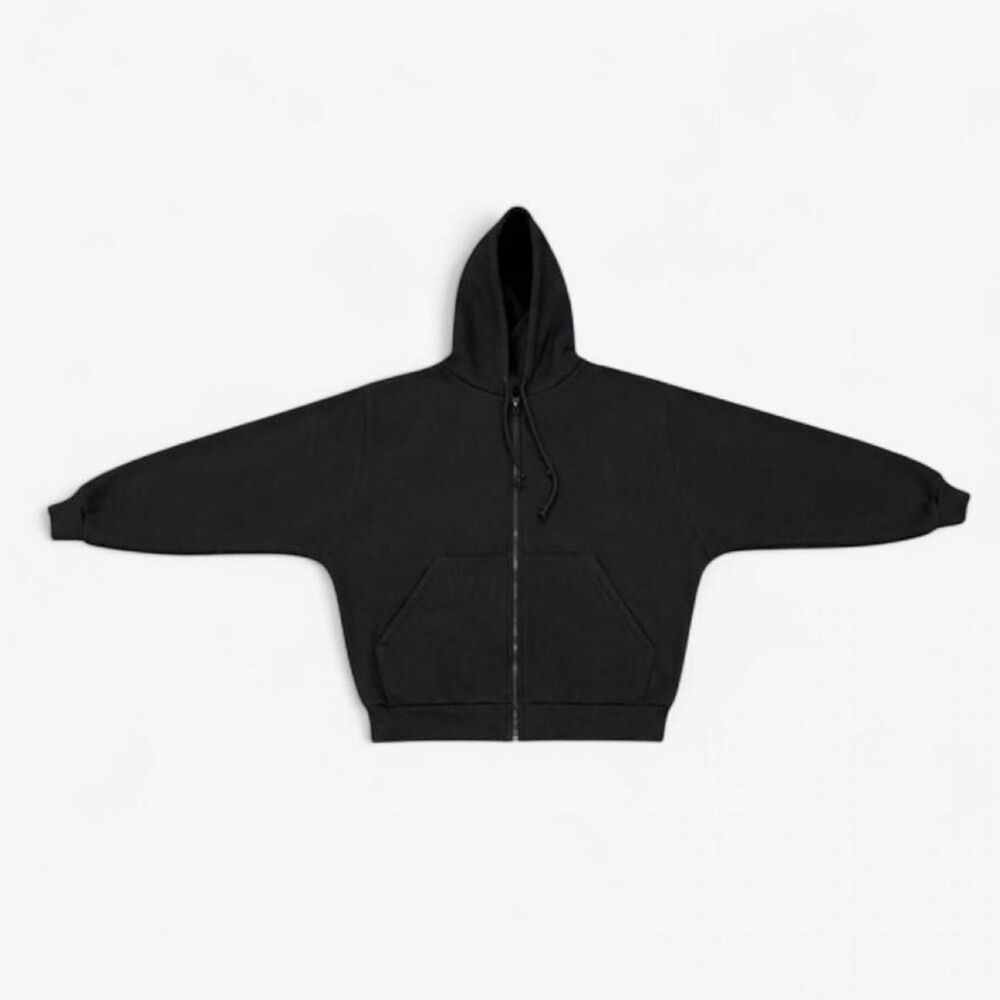 Yeezy HD-03 Heavyweight Zip-Up Hoodie Black / Size 3 (Large) / Brand New